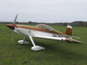 This Formula 1 Rocket owned by Nanango local Spider Webb flew in for the first time at the May fly in