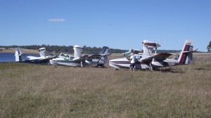 3 Buccaneers proudly parked on the edge of Lake Barambah 