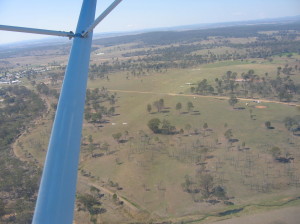 Angelfield with Murgon in the background(photo taken SW of the field